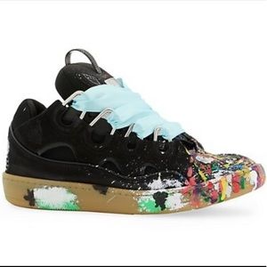 Gallery Dept. x Lanvin Paint Splatter Curb Sneakers Size 44 (US 11)